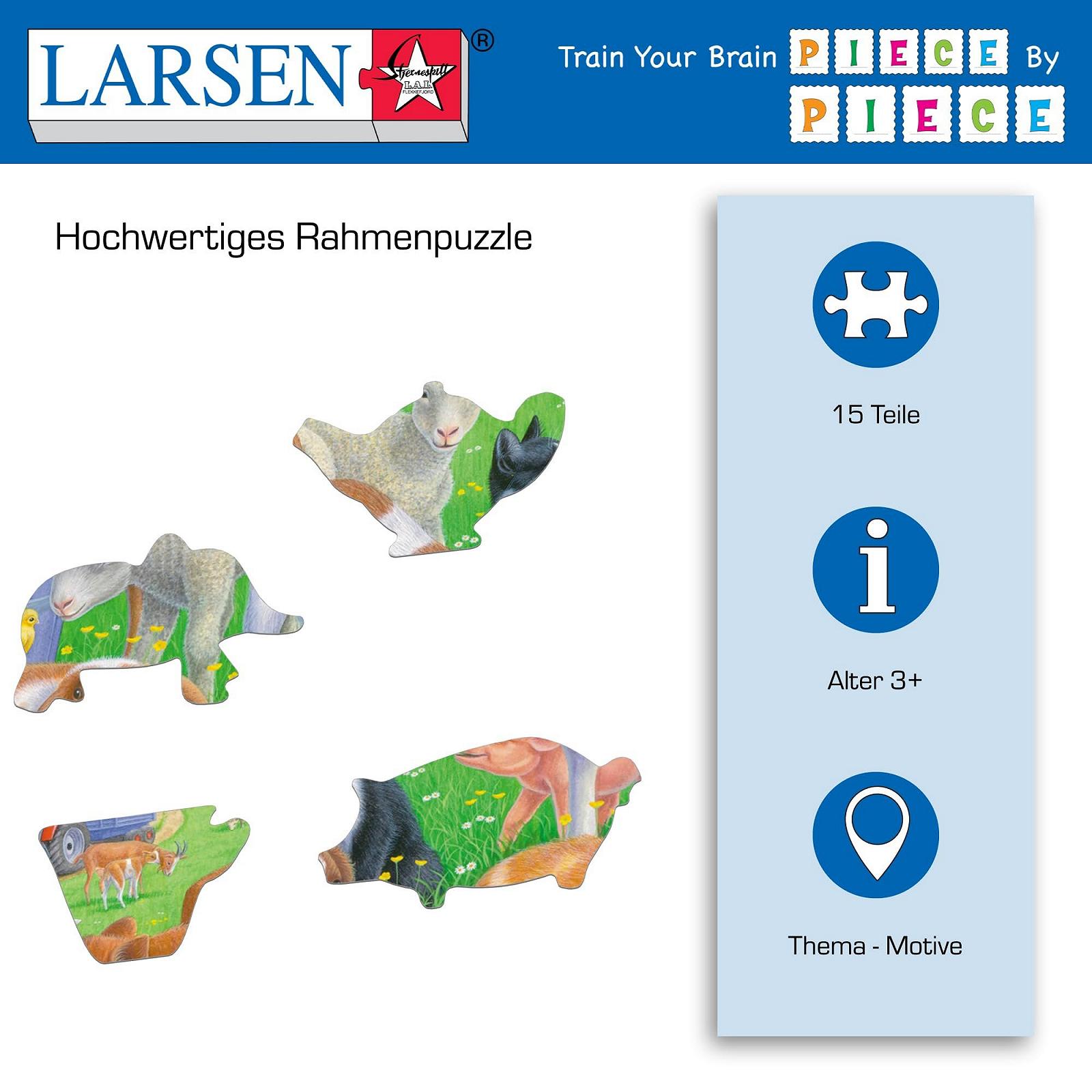 Пазл Larsen FH35 Домашні та фермерські тварини, фото №3 Пазл Larsen FH35 Домашні та фермерські тварини, фото №3