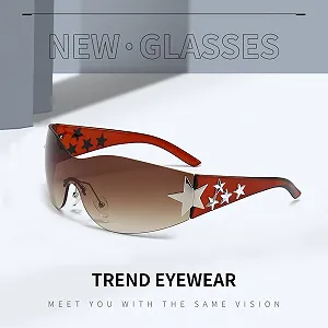 Сонцезахисні окуляри TOEECY Жіночі Чоловічі Поляризовані Зірка Елегантні Великі UV400 Захист synthetic.ua - Фото 1