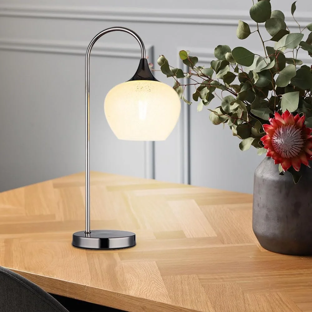 Настольная лампа Crystals Стекло Прозрачный Хром Черный Металл E27 27.5 x 16 x 54 см, фото №5