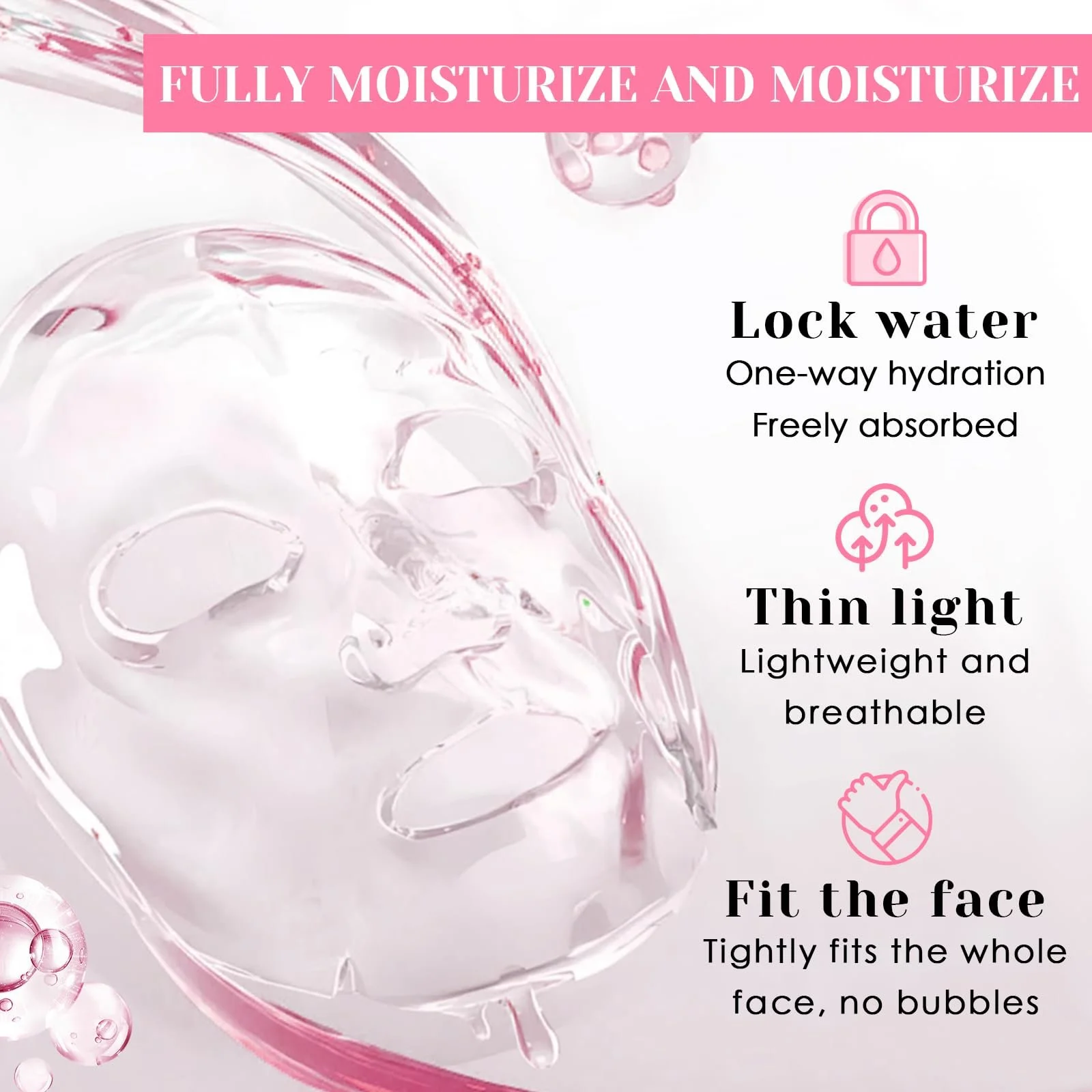 Тканинна маска для обличчя, набір 12 штук, корейський догляд за шкірою, фото №5