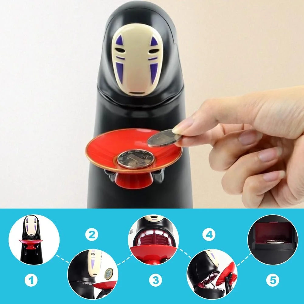 Скарбничка Anime Kawaii Sound Effects Automatic Swallowing Coins, фото №7