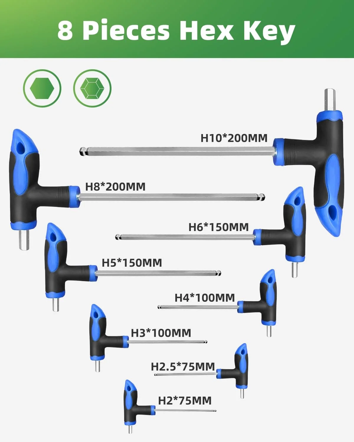 Набір викруток Rhinos 16 одиниць Hex Torx, фото №4