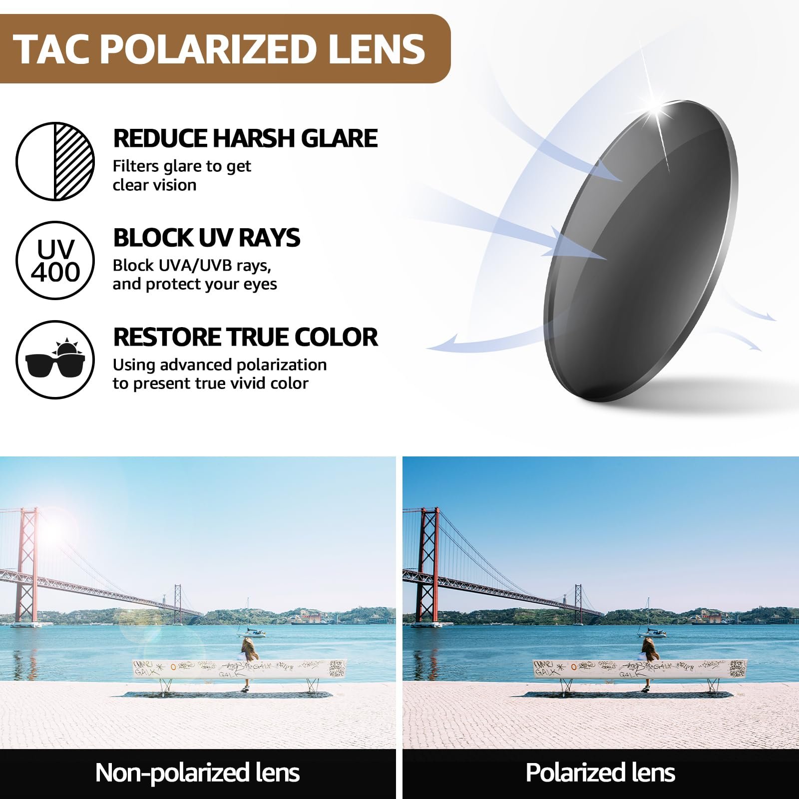 Поляризованные солнцезащитные очки Женские Вращающие, фото №5