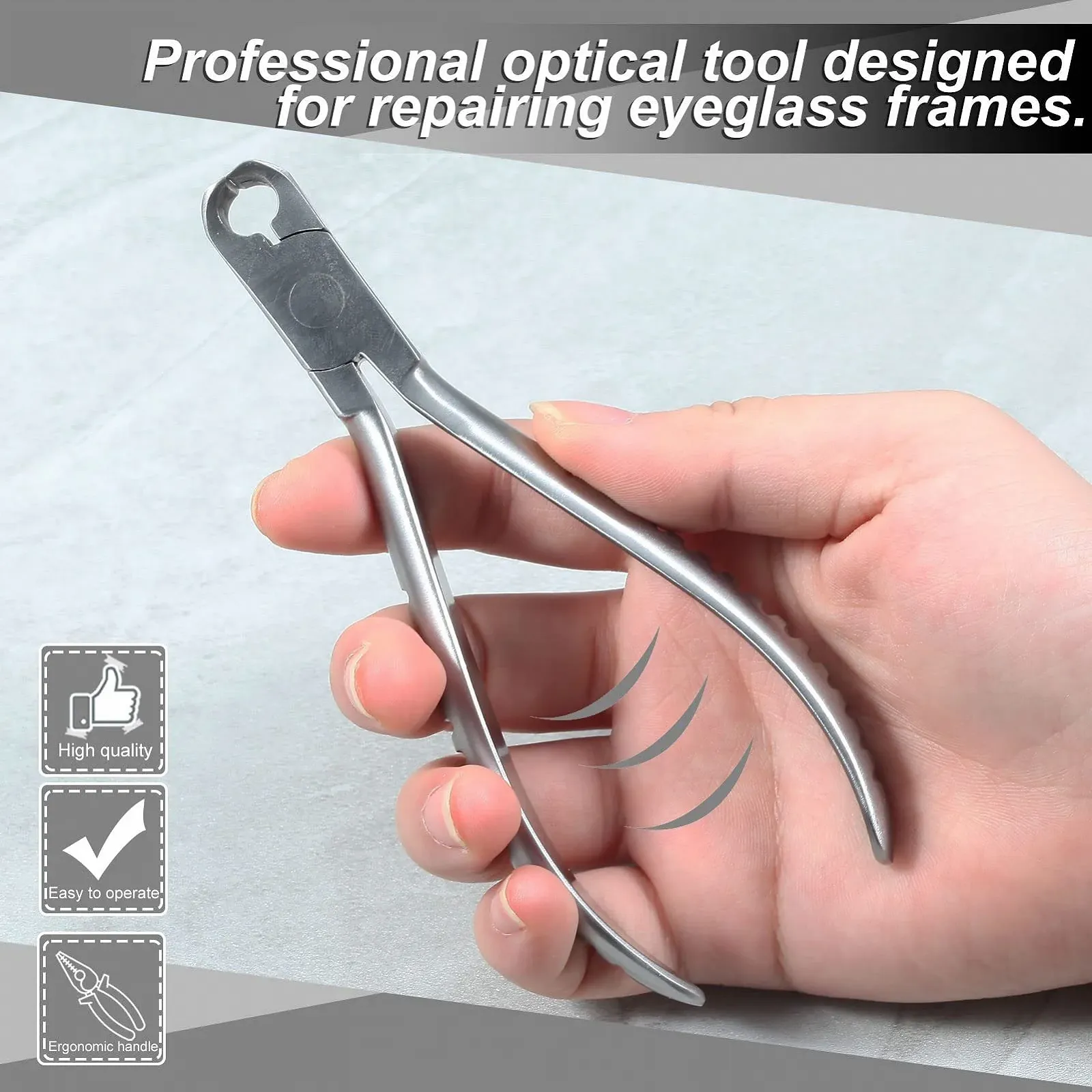 Плоскогубцы LEONTOOL для резки очков 5 дюймов для ремонта очков для резки длинных винтов Пластиковые резиновые заглушки Плоскогубцы для резки очков с профессиональными, фото №4 Плоскогубцы LEONTOOL для резки очков 5 дюймов для ремонта очков для резки длинных винтов Пластиковые резиновые заглушки Плоскогубцы для резки очков с профессиональными, фото №4