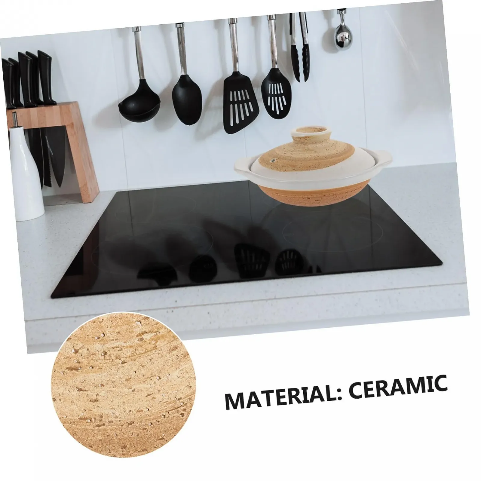 Керамічна каструля ERINGOGO для тушкування антипригарна термостійка для дому та ресторану, фото №3 Керамічна каструля ERINGOGO для тушкування антипригарна термостійка для дому та ресторану, фото №3