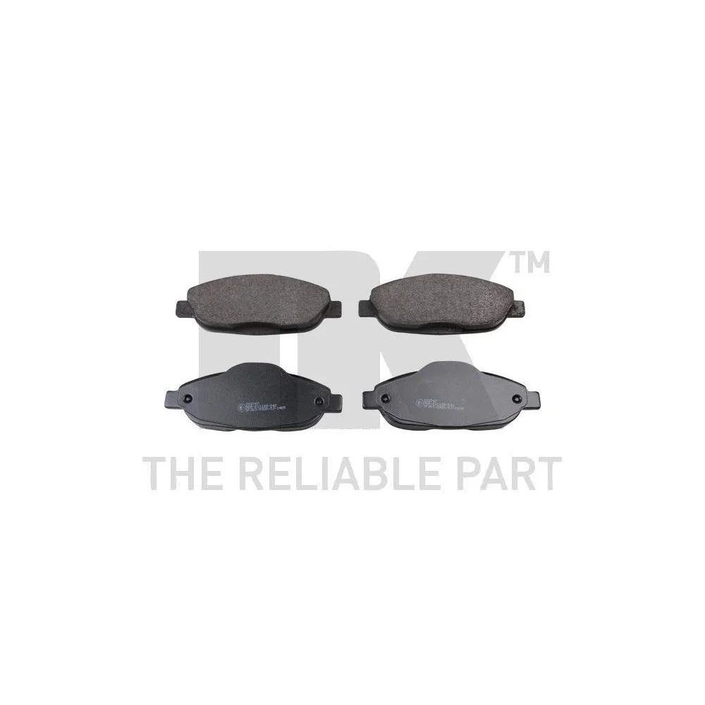 Комплект гальмівних колодок, дискове гальмо NK 223747 для PEUGEOT передній міст, фото №1