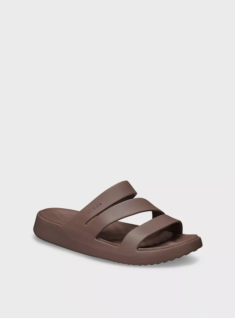 Шльопанці Getaway Strappy MtP 209587-0LF-Truffle CROCS W4Коричневий 34, фото №1