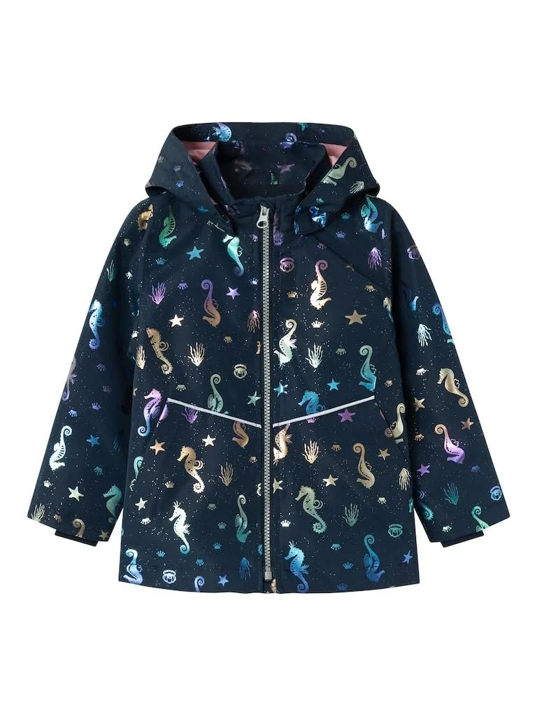Всепогодна куртка Name It Nmfmaxi Seahorse Foil для дівчат, фото №1