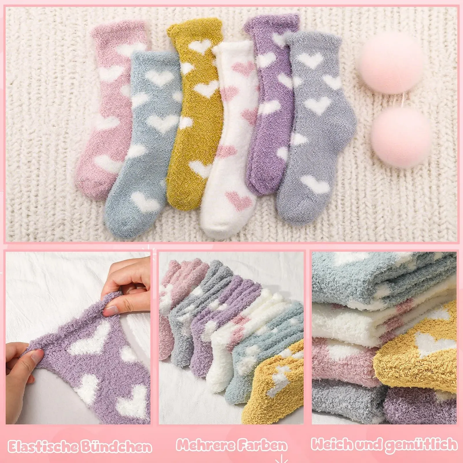 Шкарпетки Пухнасті Cuddly Socks 35-38, 6 пар, фото №3 Шкарпетки Пухнасті Cuddly Socks 35-38, 6 пар, фото №3