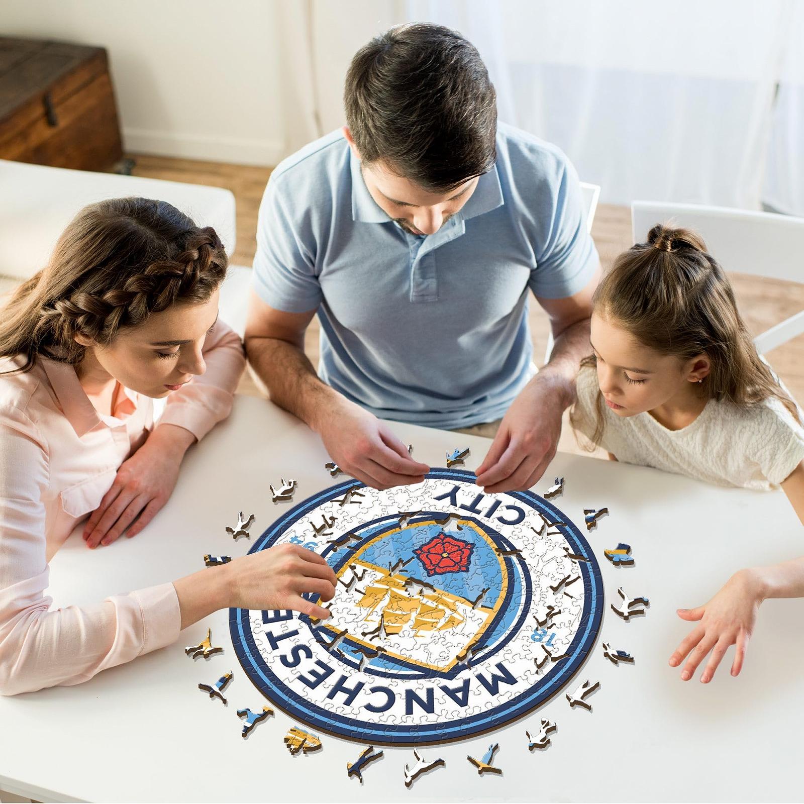 Пазл Iconic Puzzles Manchester City Crest 150 деталей деревянный, фото №4