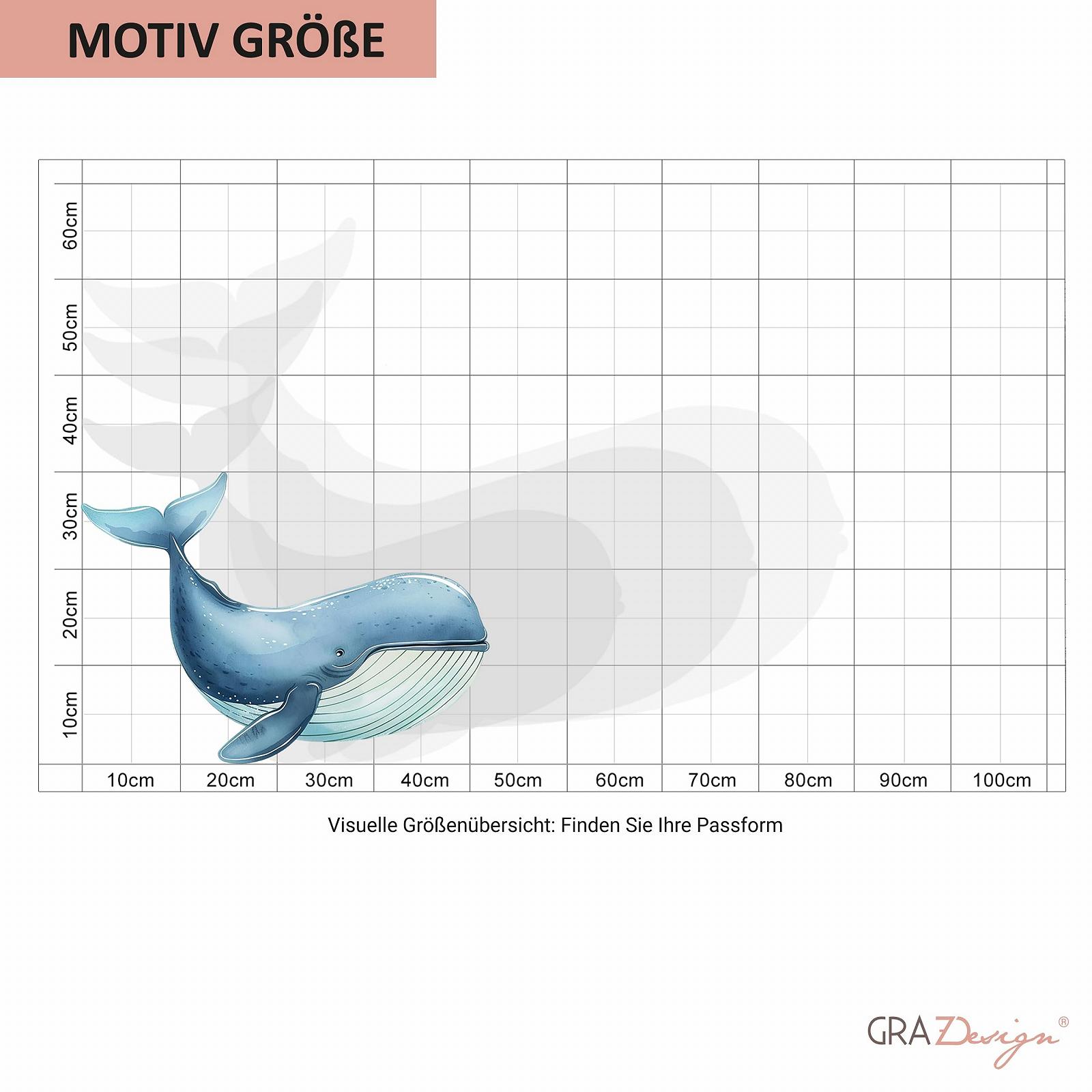 Наклейка на стіну GRAZDesign Кит Морська тематика Самоклеюча 42 x 30 см Різнокольорова, фото №4 Наклейка на стіну GRAZDesign Кит Морська тематика Самоклеюча 42 x 30 см Різнокольорова, фото №4