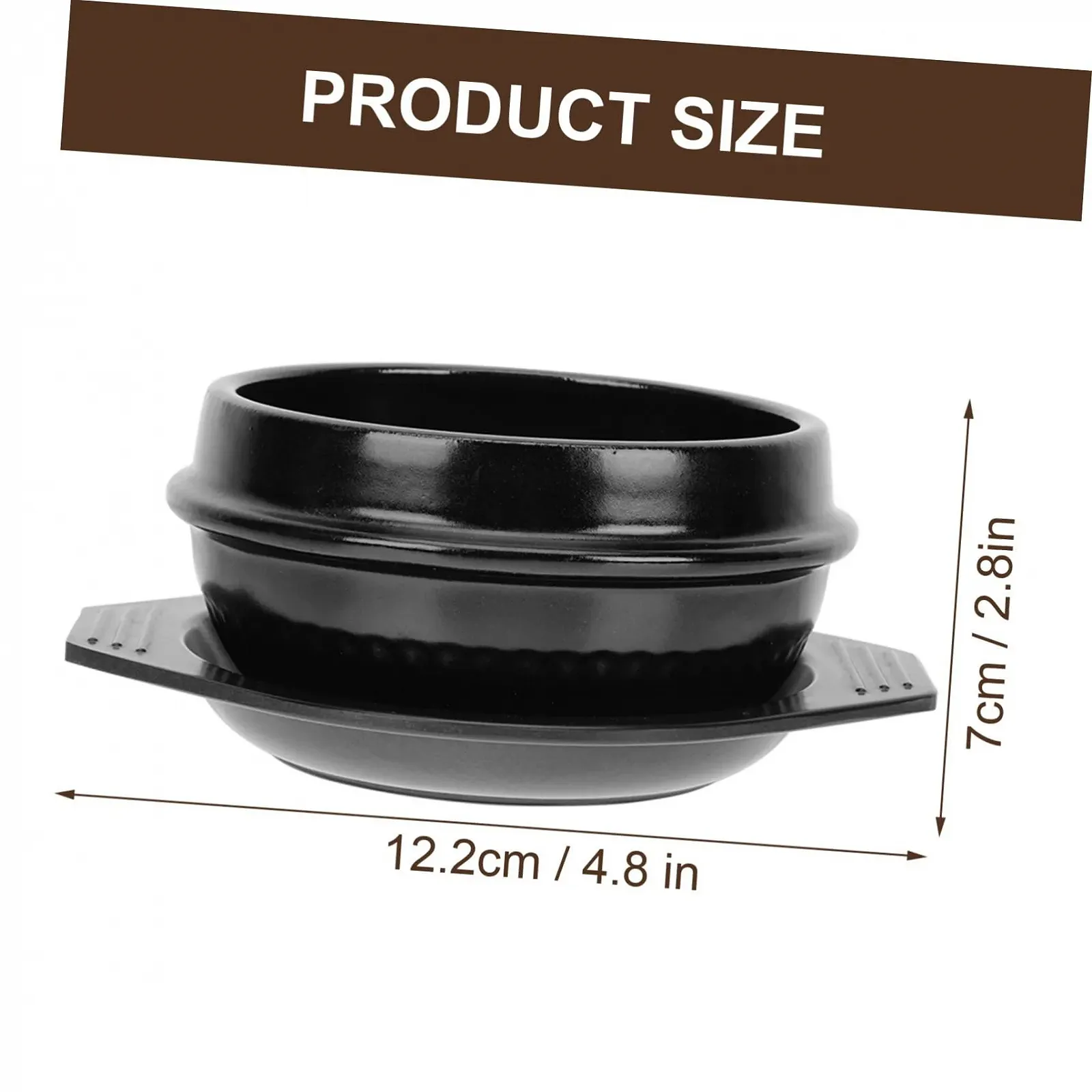 Горшок Ciieeo для бибимбапа керамический с подносом и ложкой 1100 мл термостойкий, фото №2 Горшок Ciieeo для бибимбапа керамический с подносом и ложкой 1100 мл термостойкий, фото №2