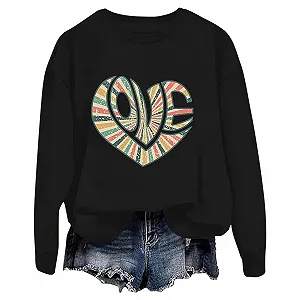 Женская флисовая куртка-свитшот tsaChick с принтом ко Дню святого Валентина, с длинными рукавами и круглым вырезом, женский флисовый джемпер, осенний женский кардиган - Фото 1