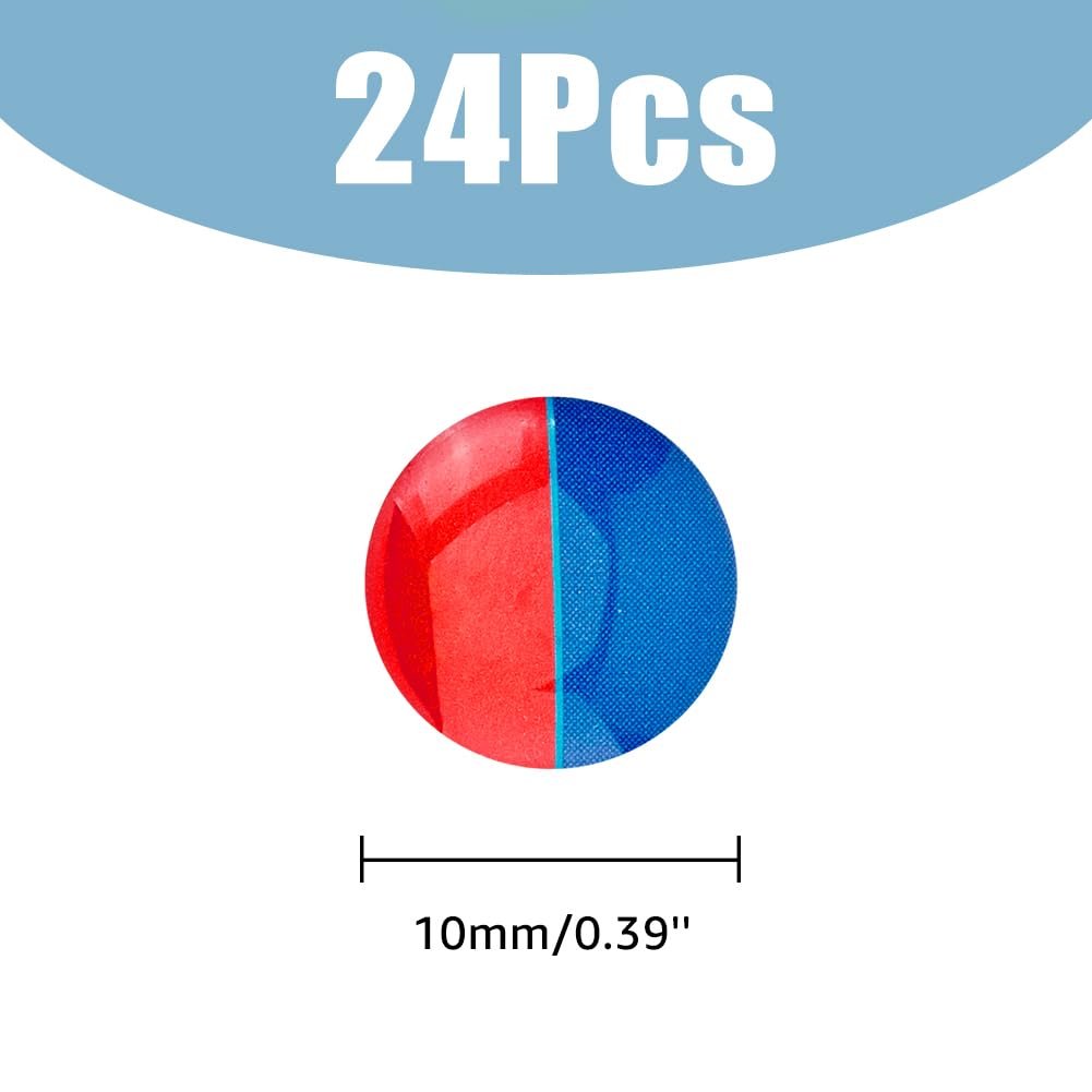 Наклейки SUPERFINDINGS Hot and Cold Water Pack of 24 10 мм, фото №2