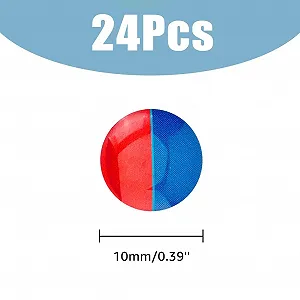 Наклейки SUPERFINDINGS Hot and Cold Water Pack of 24 10 мм synthetic.ua - Фото 1