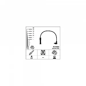 Комплект проводів запалювання NGK 8185 для RENAULT DACIA - Фото 1