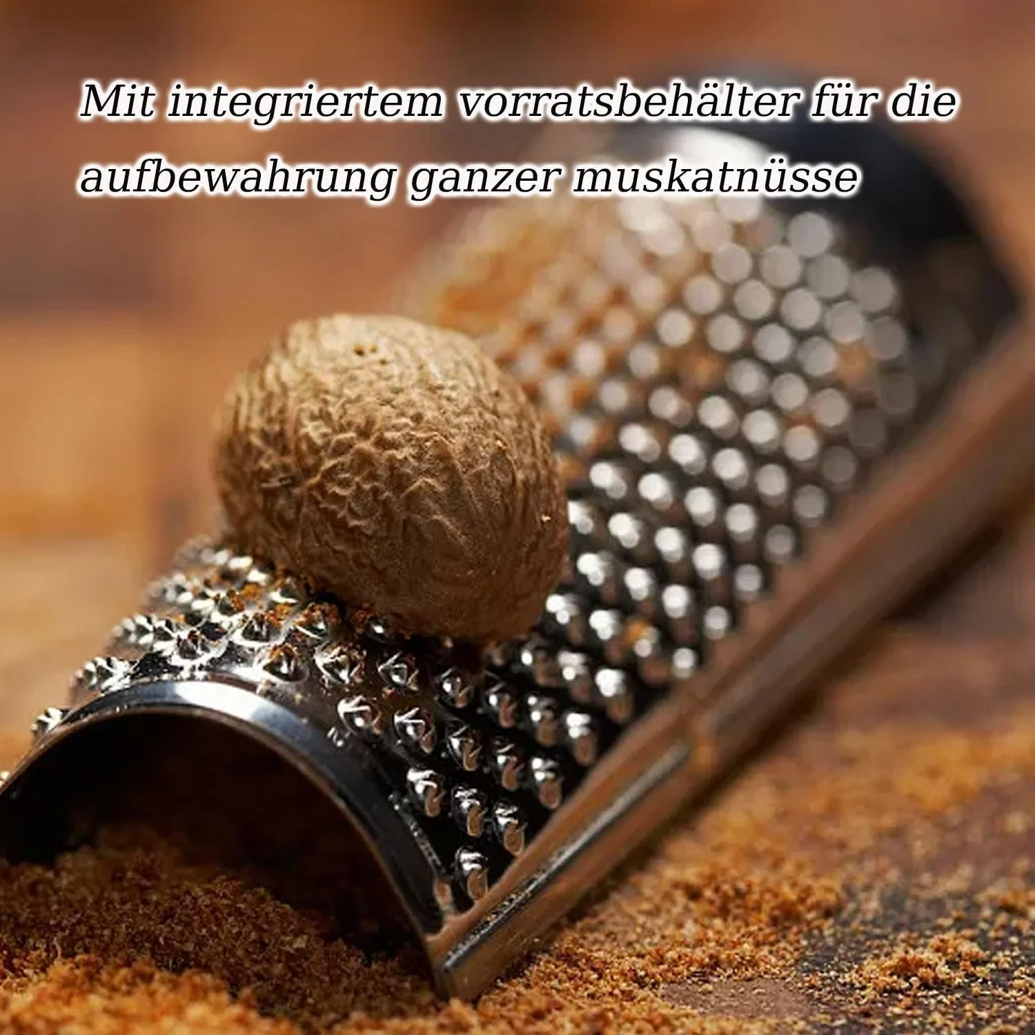 Терка для мускатного горіха з контейнером, фото №6