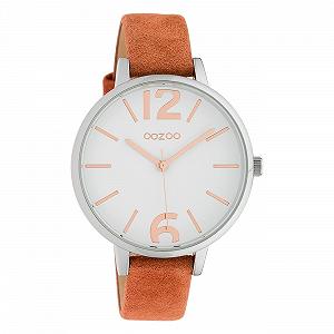 Купить Женские часы Oozoo C10435 Кожаный ремешок 38 мм Белый/Оранжевый, серебристый / белый, Ремешок. - Фото 1 Женские часы Oozoo C10435 Кожаный ремешок 38 мм Белый/Оранжевый, серебристый / белый, Ремешок. - Фото 1