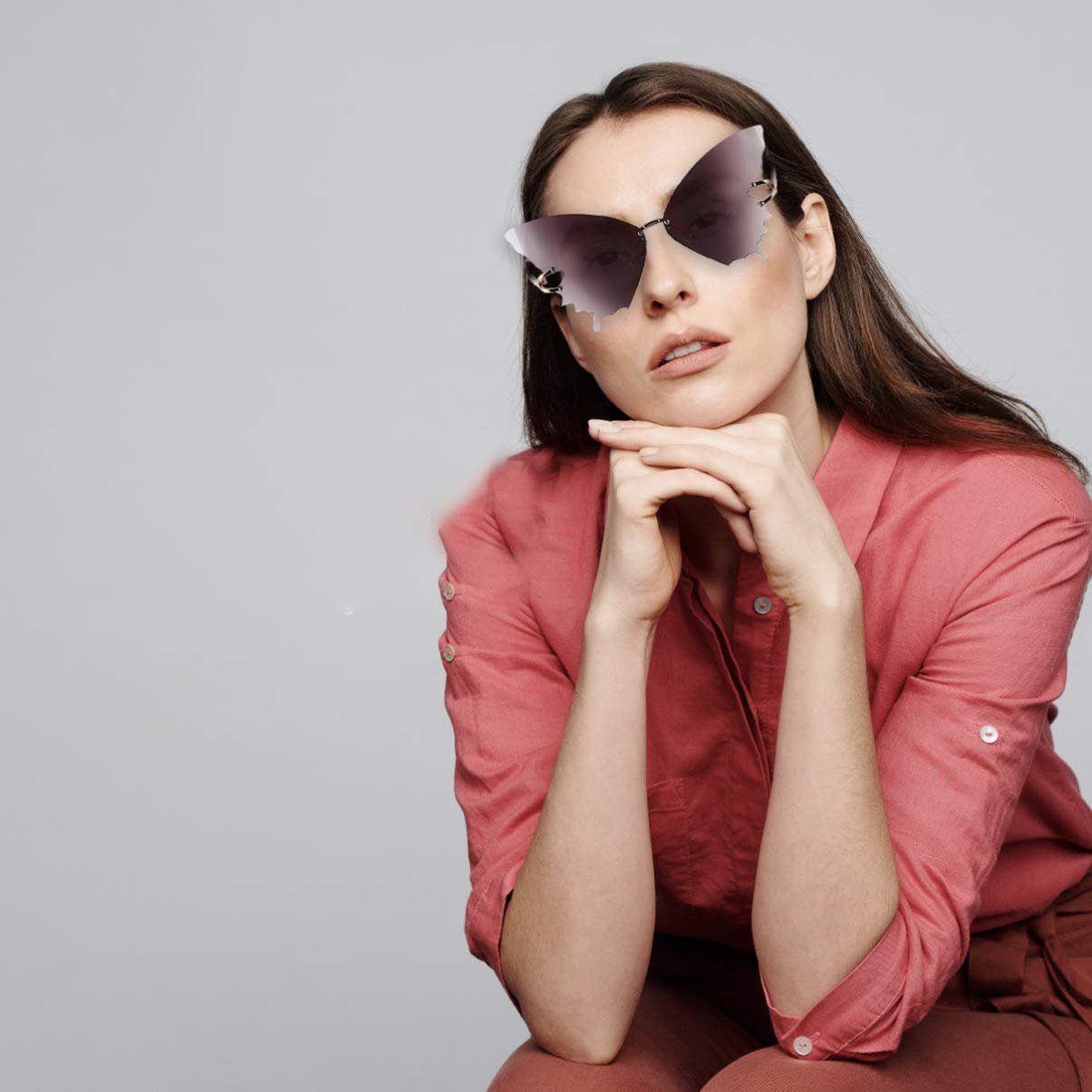 Сонцезахисні окуляри SOIMISS Безрамкові Метелик, фото №7