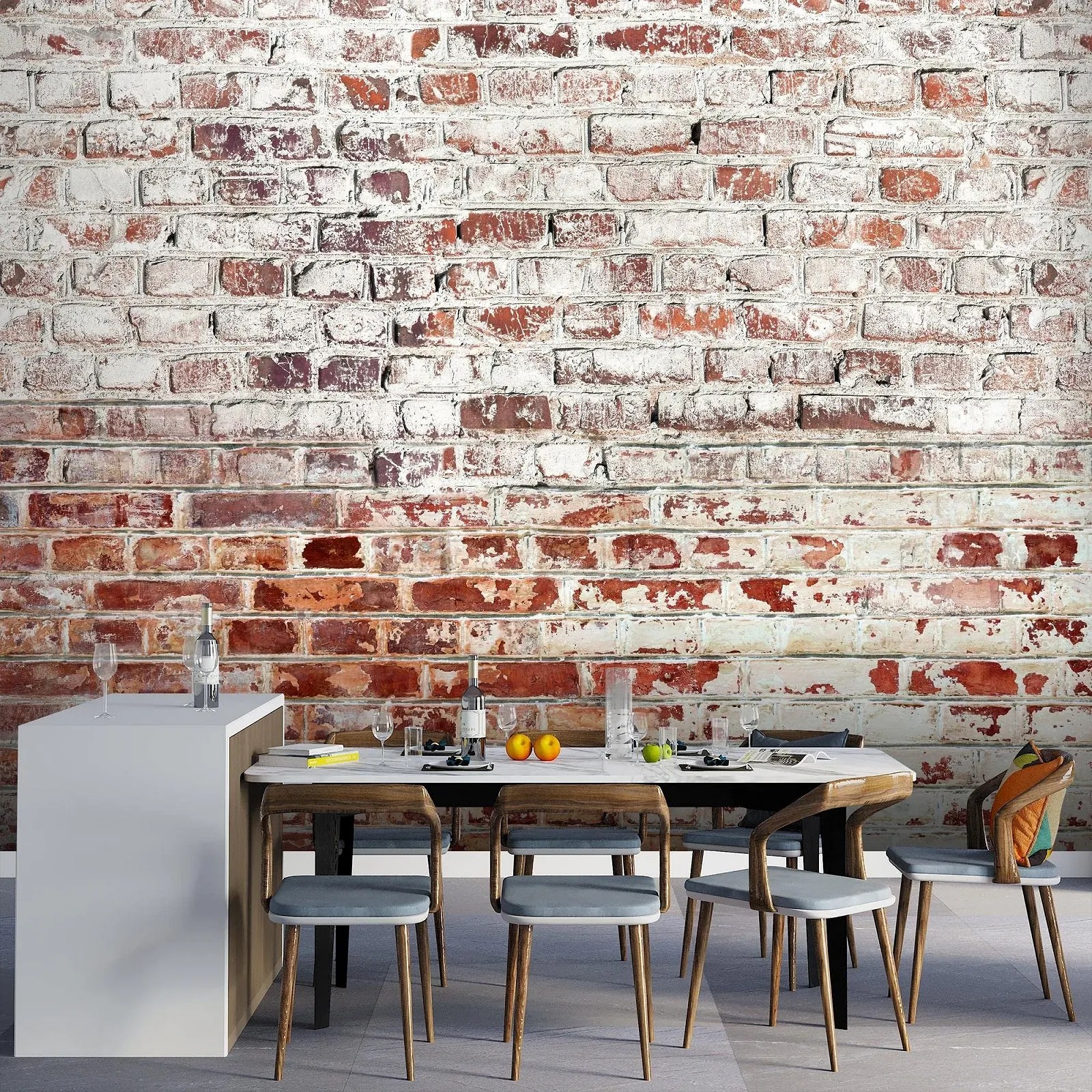 Фотообои Runa Art Stone Wall 9083012b Флизелиновые 396 x 280 см Бело-коричневые, фото №4