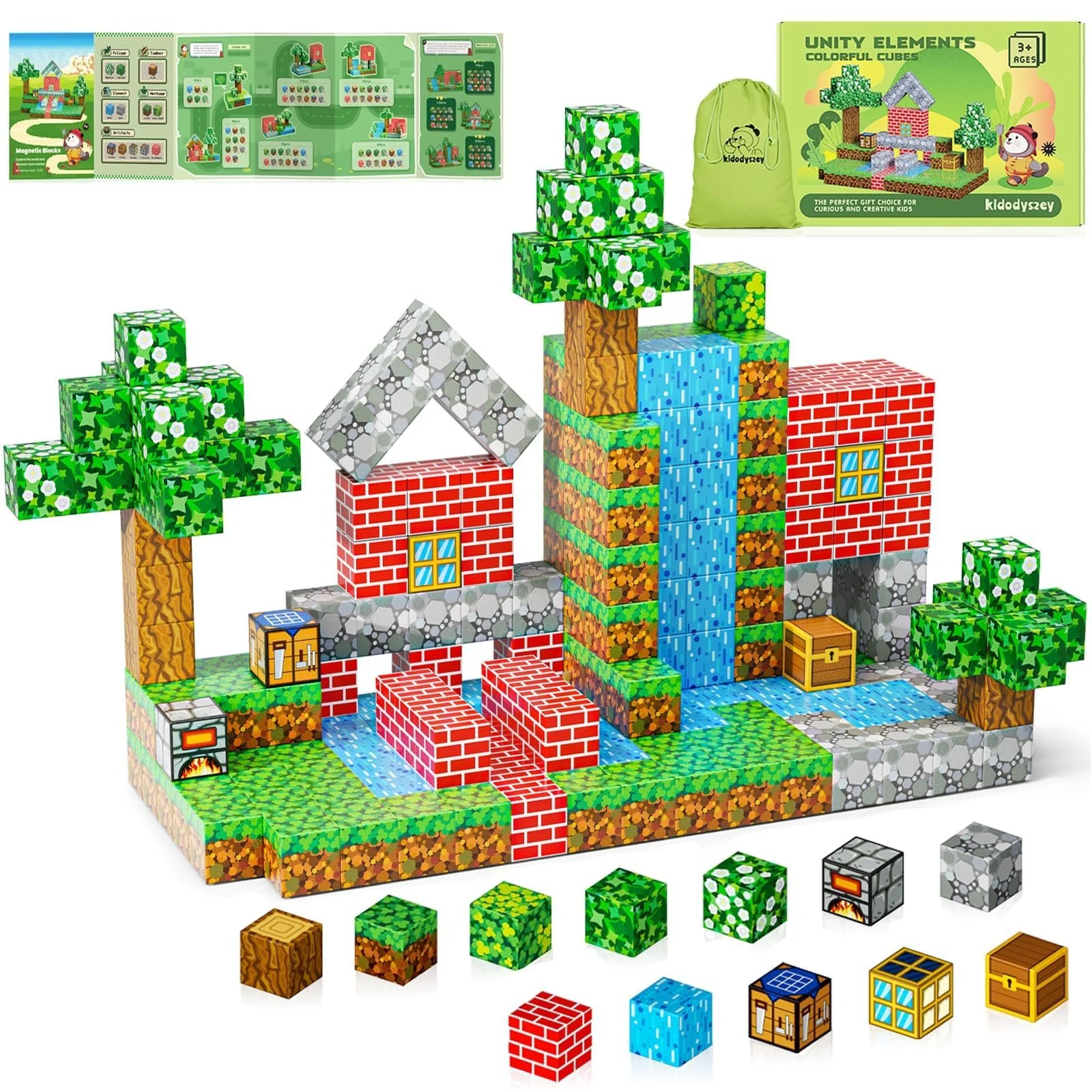 Магнитные строительные блоки Kid Odyssey Mein Landhausdorf, фото №1