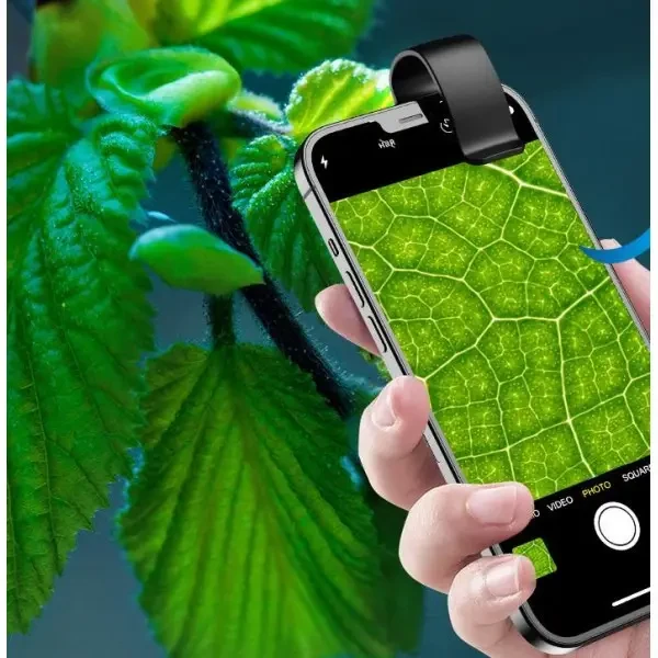 Микроскоп линза для телефона 200X Apexel APL-MS002CBK(PS), фото №4