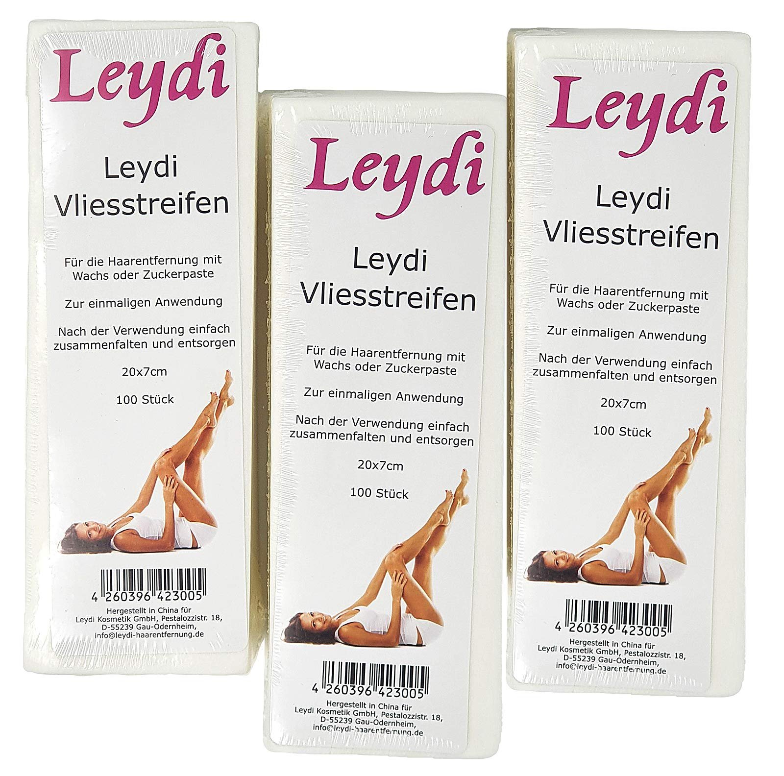 Флісові смужки для депіляції Leydi 300 шт. 22 x 7 см., фото №1