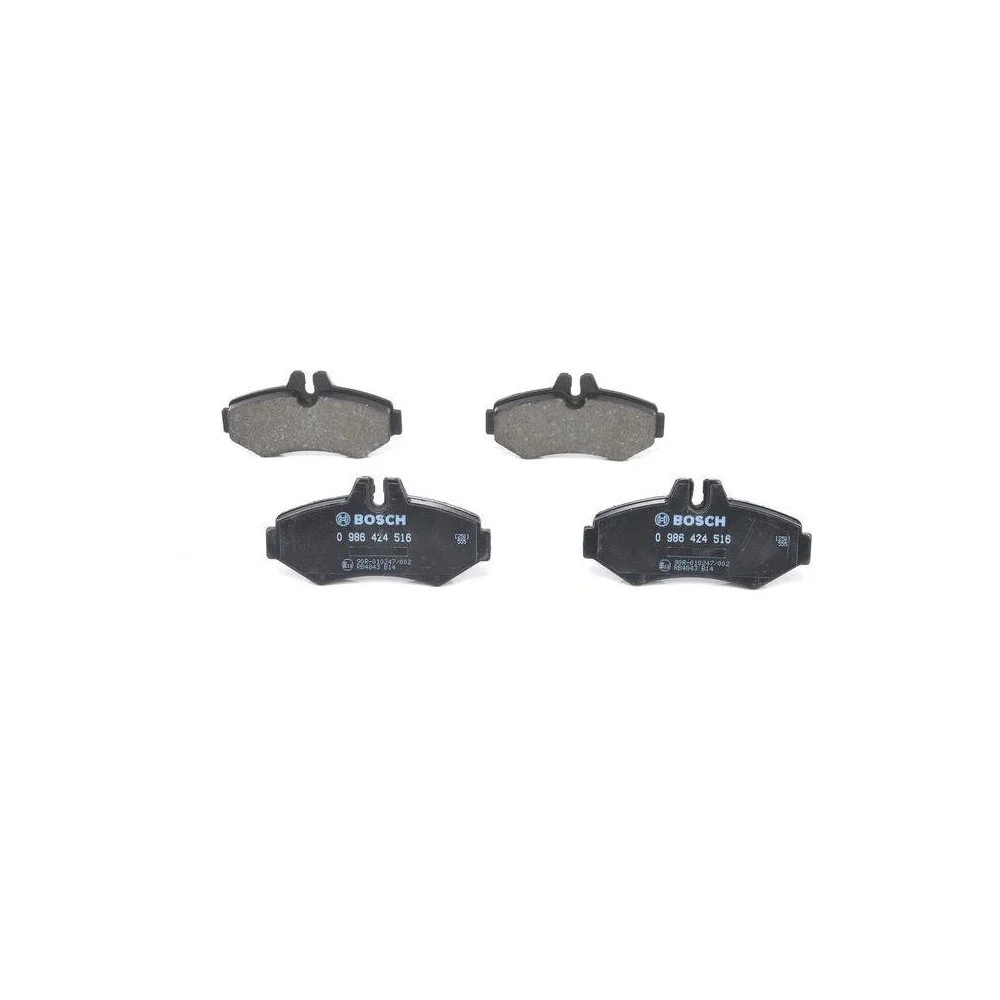 Комплект тормозных колодок дискового тормоза BOSCH 0 986 424 516 для CHRYSLER DODGE VW STEYR, фото №1