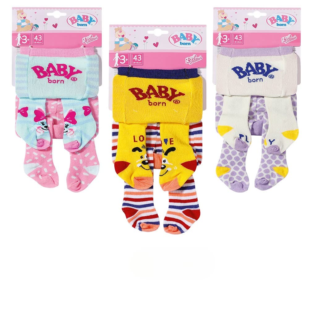 Аксесуари Zapf Creation BABY Born Колготки 43 см Упаковка 2 шт. 3 дизайни, фото №1