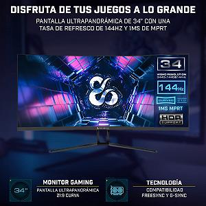 Монітор Newskill Icarus 34 дюйми WQHD 144Hz Gaming synthetic.ua - Фото 1