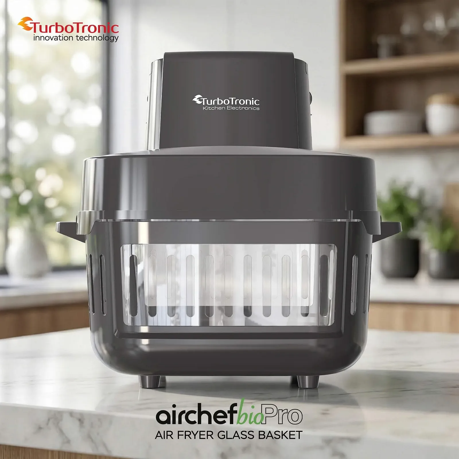 Мультипіч TurboTronic AFG6-1600W 6 л Скляна чаша 7 програм Сенсорний дисплей Сірий, фото №5 Мультипіч TurboTronic AFG6-1600W 6 л Скляна чаша 7 програм Сенсорний дисплей Сірий, фото №5