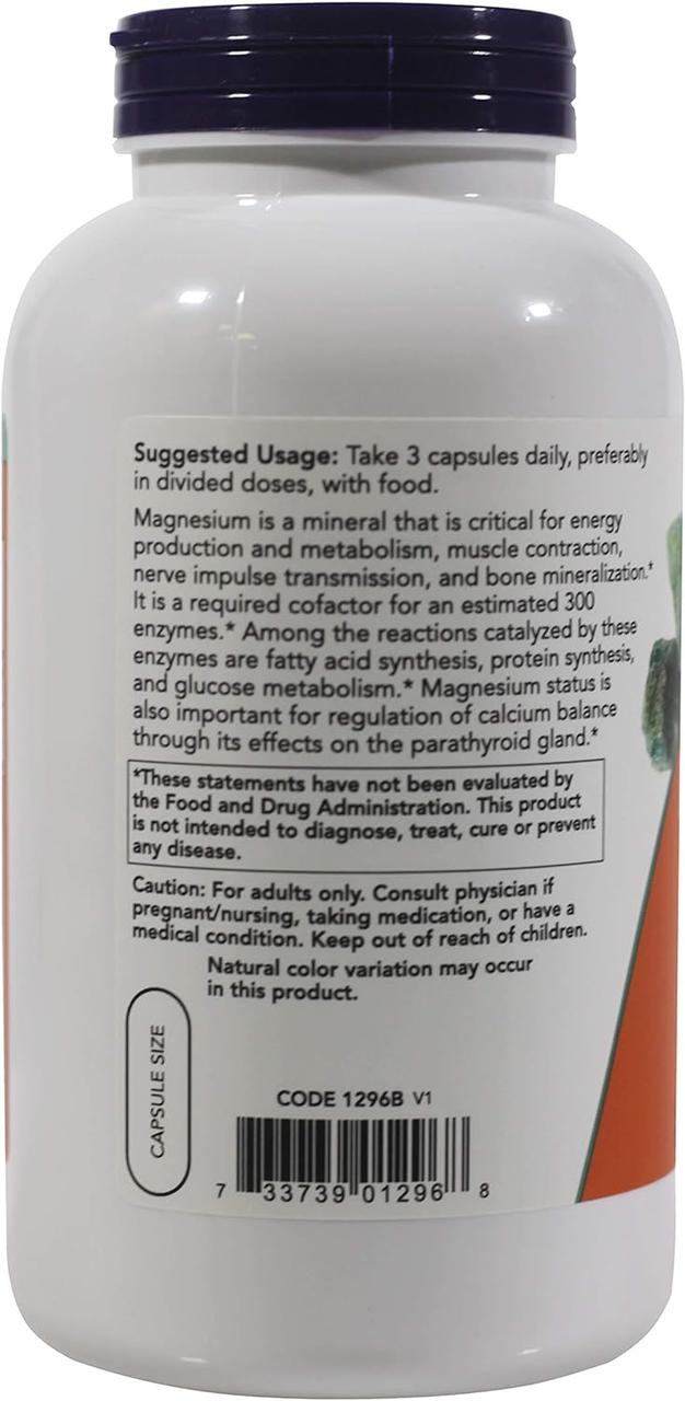 Магний Now Magnesium Citrate 240 caps, фото №3