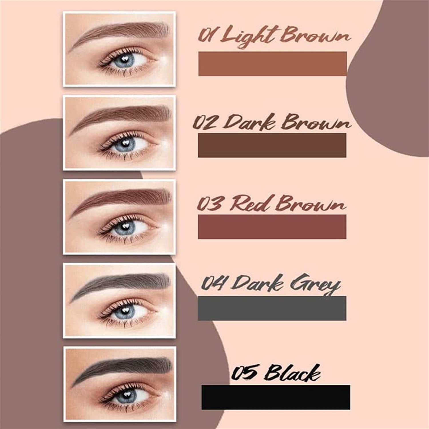 Олівець для брів Tattoo Pen Waterproof Auburn Brown, фото №2