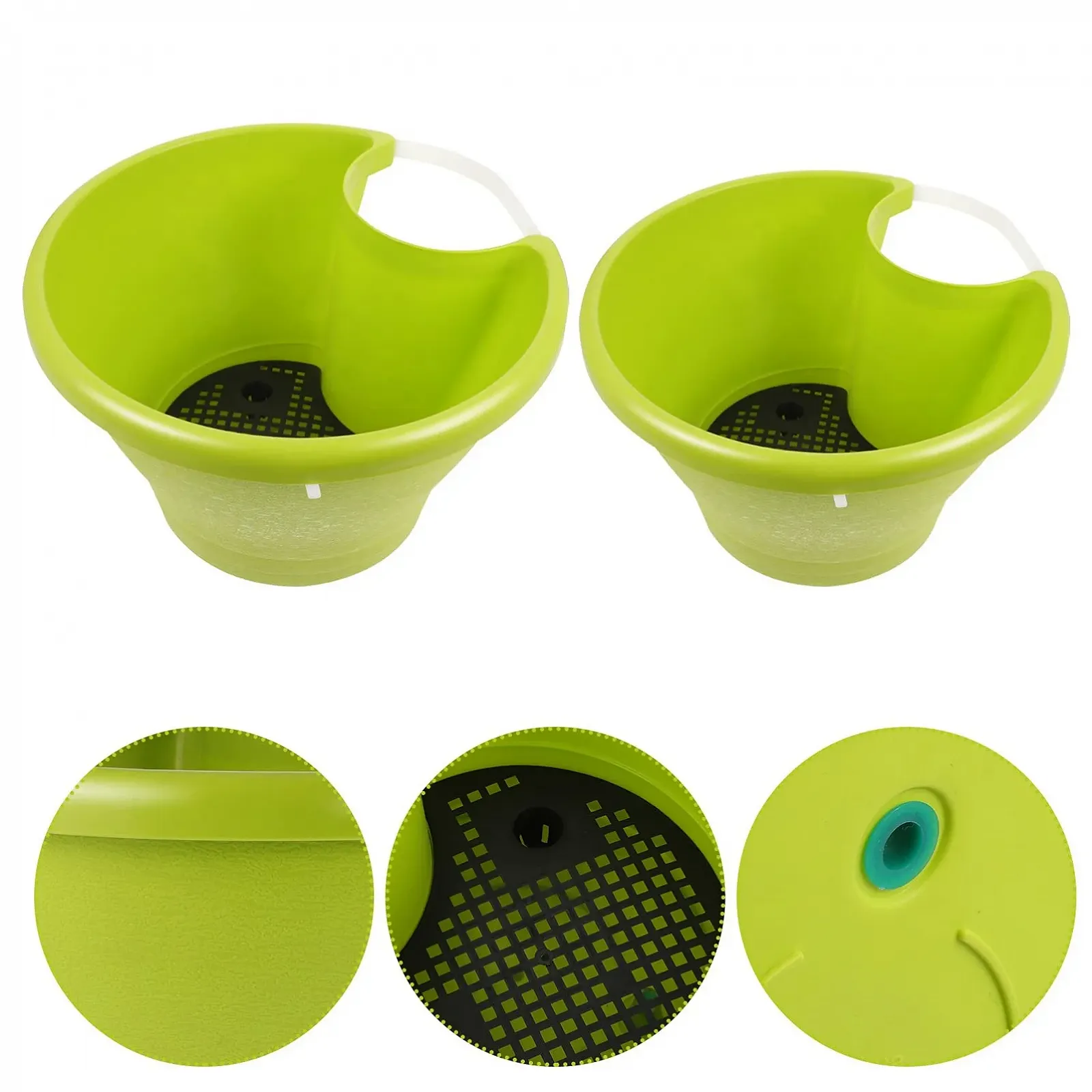 Підвісний квітковий горщик Cabilock 2 шт. Для водостічної труби Зі смоли PP-матеріал, фото №6 Підвісний квітковий горщик Cabilock 2 шт. Для водостічної труби Зі смоли PP-матеріал, фото №6