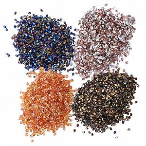 Стразы для маникюра Healvian 3 Набора Камней для ногтей Циркониевые самоцветы 4 Цвета Украшение для кончиков ногтей synthetic.ua - Фото 1