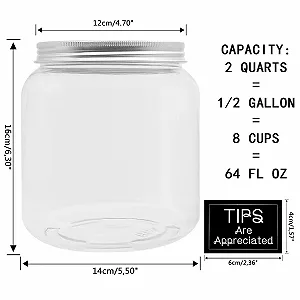 Скарбничка 2 л пластикова прозора synthetic.ua - Фото 1
