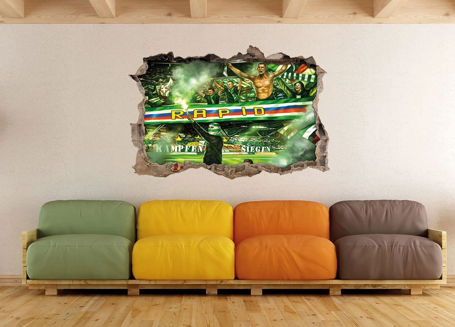 3D-наклейка на стену Rapid Fight and Siegen 92 x 62 см, фото №3 3D-наклейка на стену Rapid Fight and Siegen 92 x 62 см, фото №3