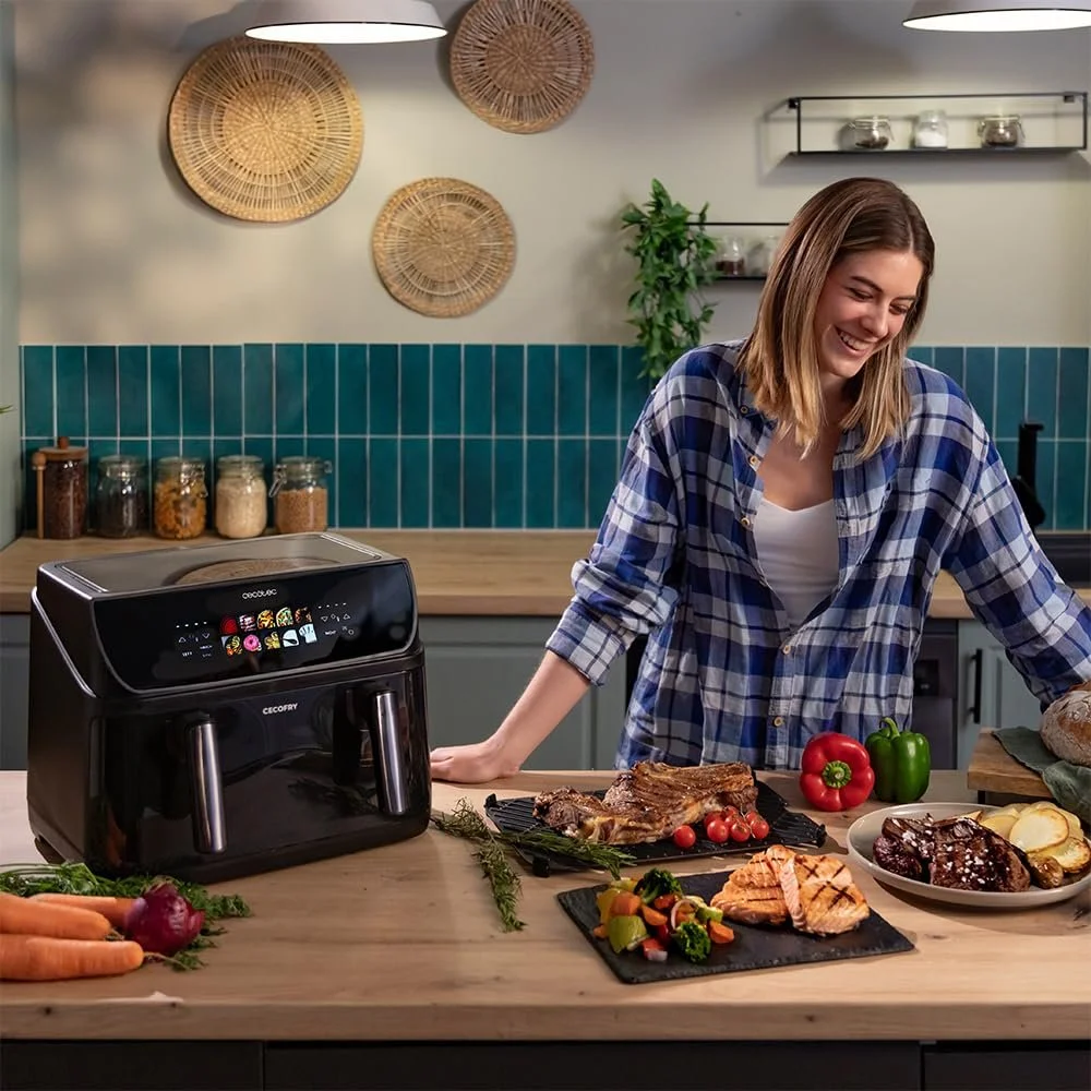 Мультипечь Cecotec Cecofry & Grill Duoheat 10000 10л Grill 2800Вт 40-200°C 10 программ, фото №3 Мультипечь Cecotec Cecofry & Grill Duoheat 10000 10л Grill 2800Вт 40-200°C 10 программ, фото №3