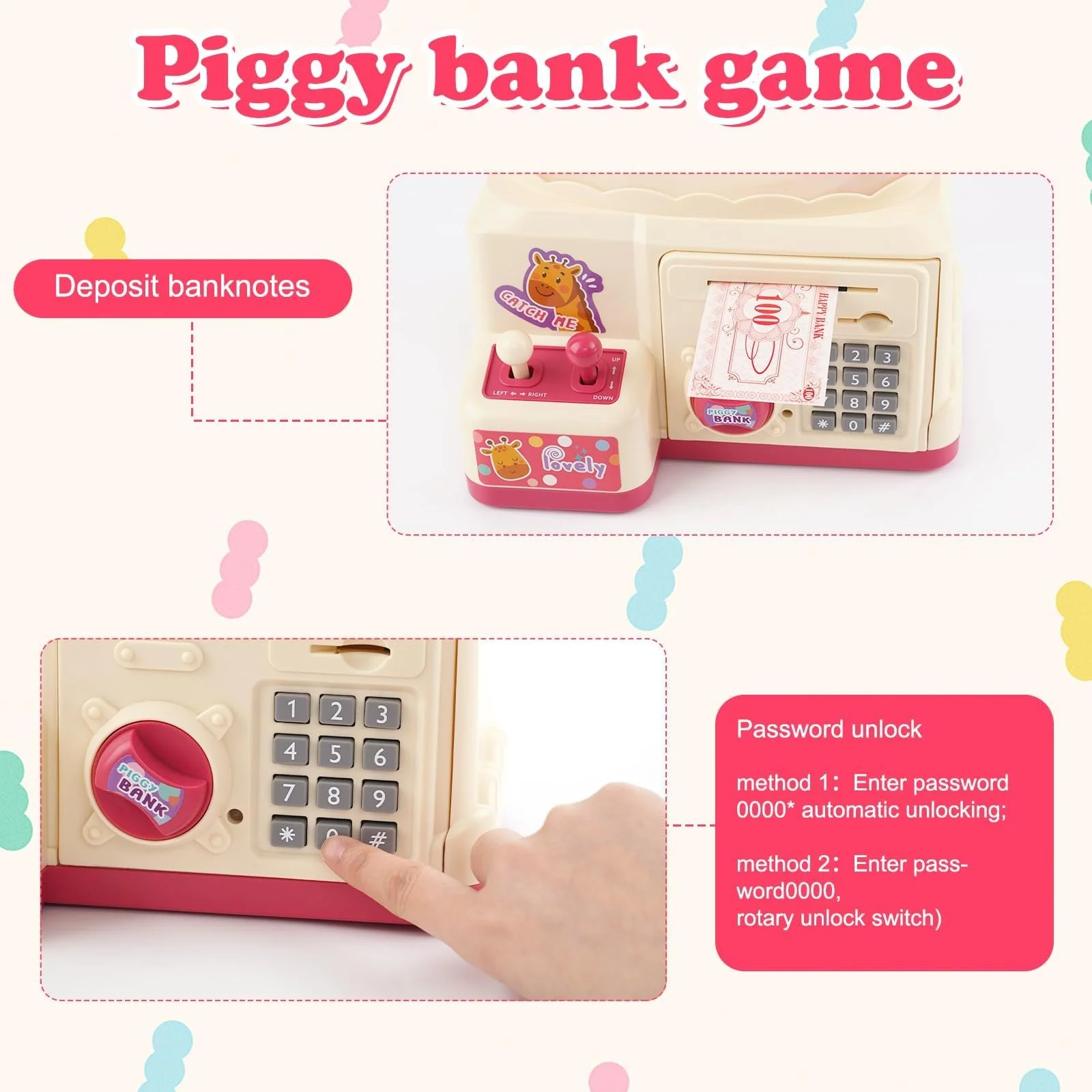 Кран-машина для цукерок та іграшок Mini Grasping Machine з монетоприймачем біла, фото №7