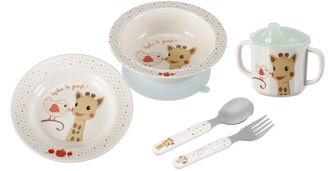 Набір для годування Жирафа Софі Melamine в подарунковій коробці Kiwi Version, фото №2
