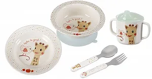 Набір для годування Жирафа Софі Melamine в подарунковій коробці Kiwi Version synthetic.ua - Фото 1