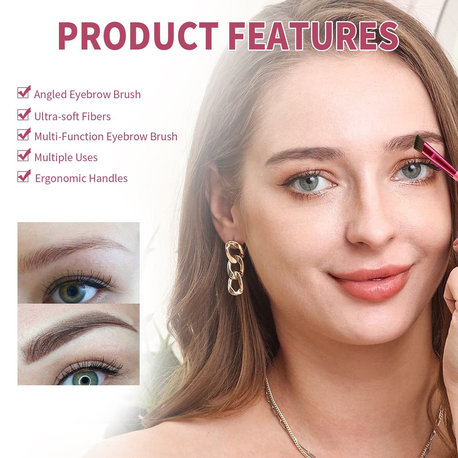 Гель-мило для брів Водостійкий Багатофункціональний Олівець Легко наноситься 2 (Гарячий рожевий, Один розмір), фото №6 Гель-мило для брів Водостійкий Багатофункціональний Олівець Легко наноситься 2 (Гарячий рожевий, Один розмір), фото №6