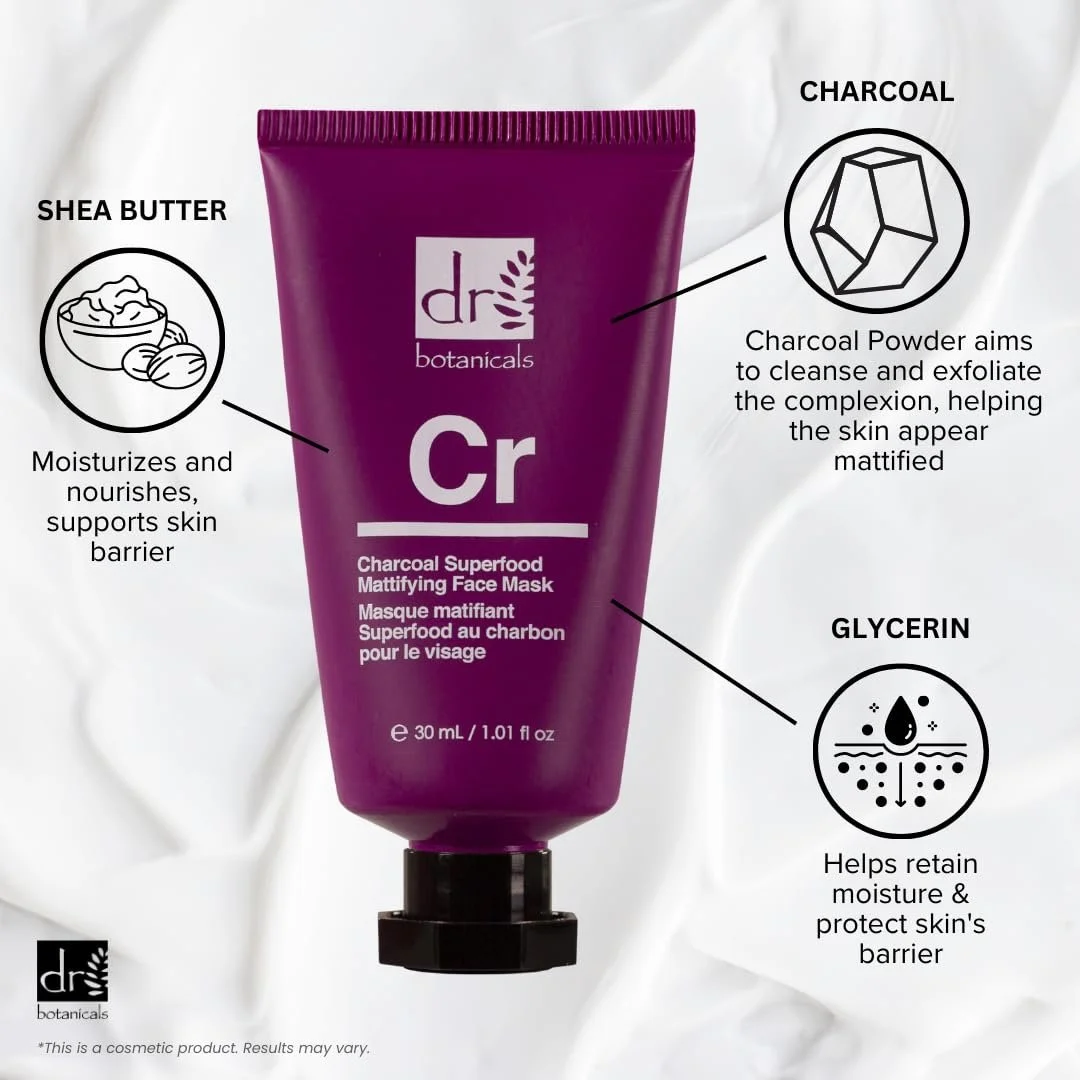 Маска для обличчя Dr Botanicals CH матуюча 30 мл, фото №6