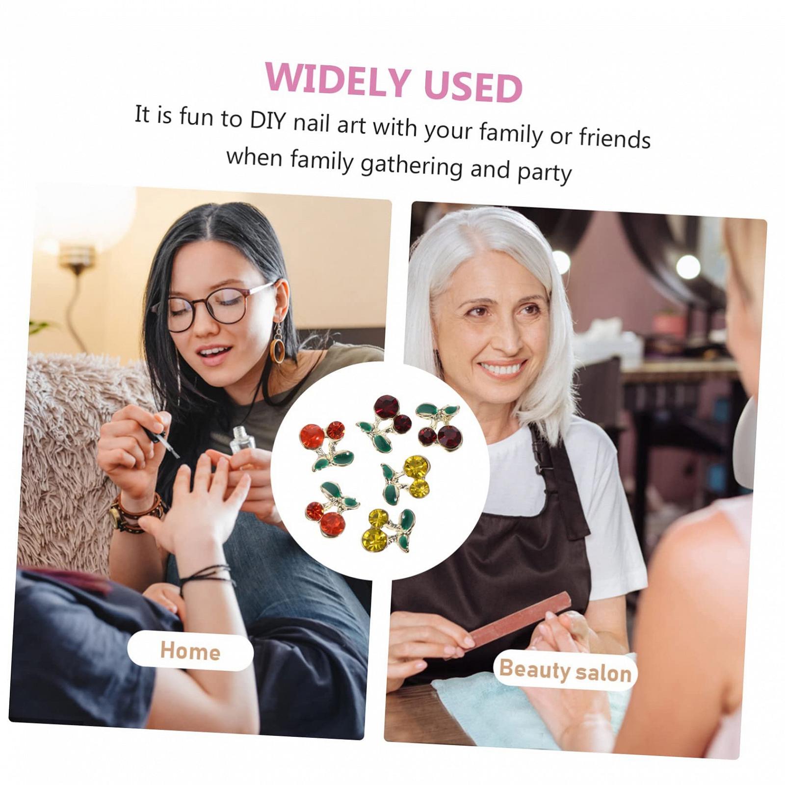 Аксессуары для ногтей Стразы Healvian Камни для маникюра Гель для ногтей Украшения для ногтей Самоцветы для ногтей Стразы для ногтей Вишня, 120 шт, фото №7