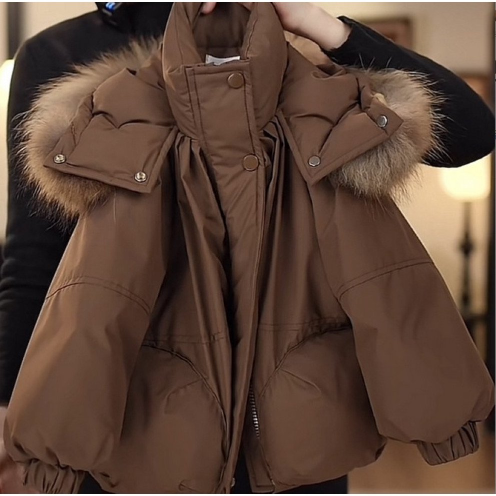 Стильна дитяча куртка від 130 до 160 см еврозима з капюшоном з хутром осінь/зима, фото №6