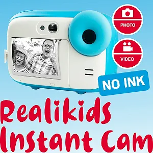 Миттєва камера AGFA PHOTO Realikids Instant Cam Photo/Video 2.4" LCD Micro SD літієвий акумулятор Синя synthetic.ua - Фото 1