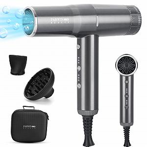 Фен PARWIN PRO BEAUTY с бесщеточным мотором 110 000 об/мин, серый - Фото 1