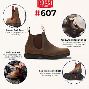 Челси ботинки Infinity Leather Rossi Booma 607 Кожа Австралийский Унисекс synthetic.ua - Фото 1
