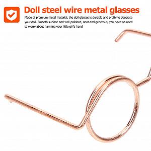 Очки для кукол Toyvian, металлический провод, круглые, 10 шт synthetic.ua - Фото 1