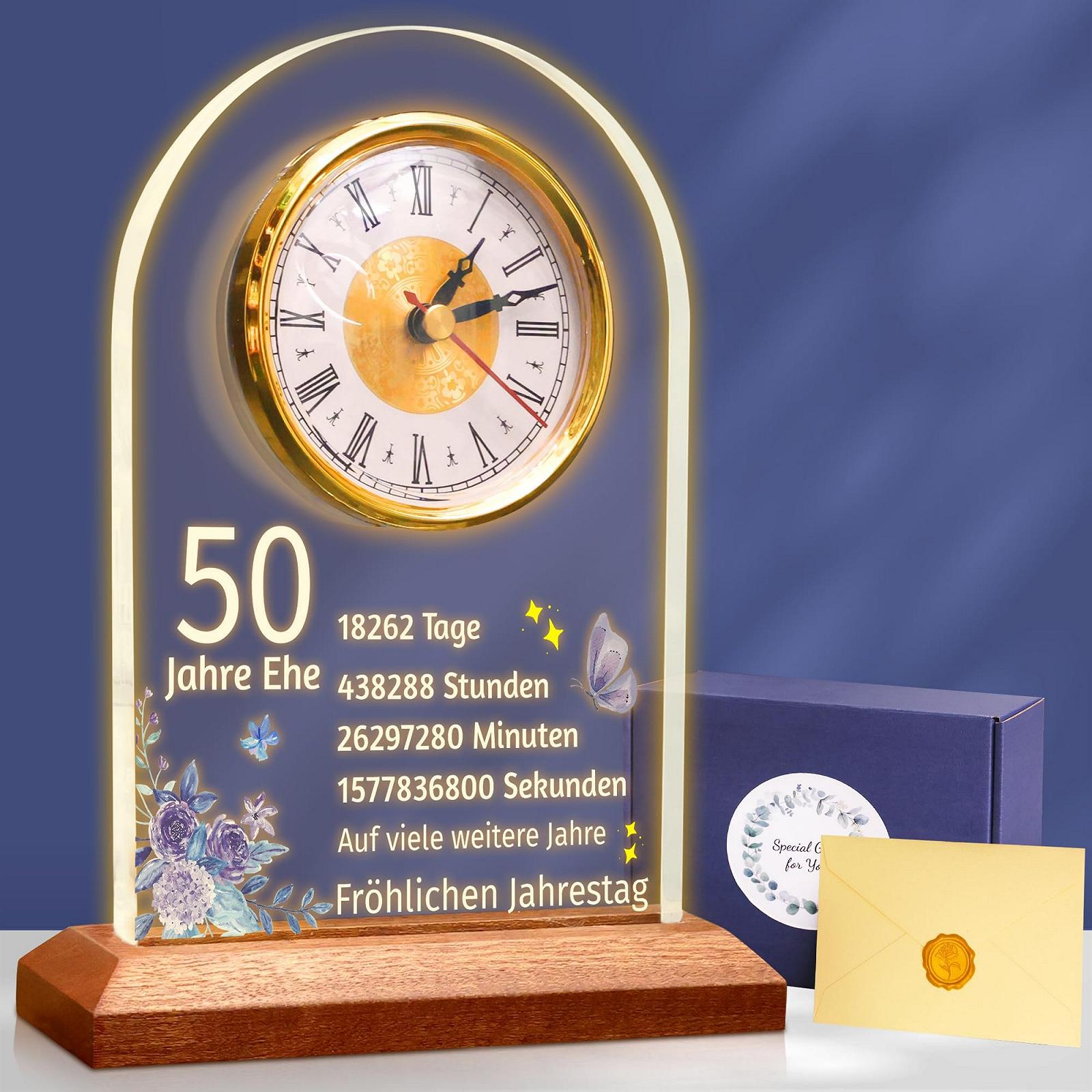 Кварцовий годинник OkiyiD Ювілей весілля 50 років, фото №1